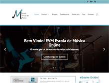 Tablet Screenshot of escolavirtualdemusica.com.br